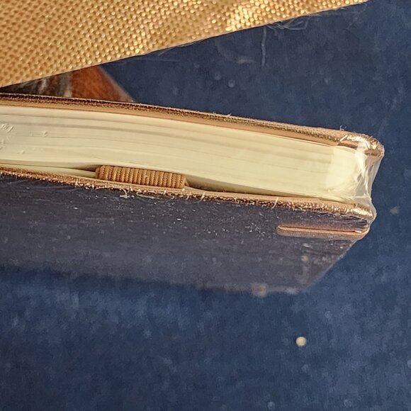 Regolden Book Rose Gold 160 Page Inner Pocket Elastic Band Pen Loop Meeting Book - Picture 15 of 16